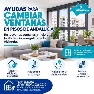 Ayudas para renovar ventanas en pisos de Andalucía